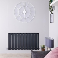 Radiateur design électrique horizontal - Anthracite - 63, 5 cm x 118 cm x 5, 3 cm - Sloane