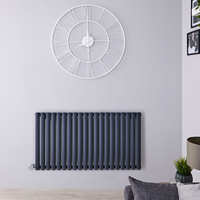 Radiateur design électrique horizontal - Anthracite - 63, 5 cm x 118 cm x 5, 6 cm - Vitality