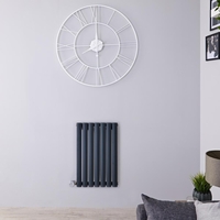 Radiateur design électrique horizontal - Anthracite - 63, 5 cm x 41, 3 cm x 5, 5 cm - Vitality
