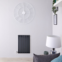 Radiateur design électrique horizontal - Anthracite - 63, 5 cm x 42 cm x 4, 6 cm - Delta