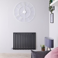 Radiateur design électrique horizontal - Anthracite - 63, 5 cm x 82, 6 cm x 5, 4 cm - Sloane