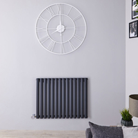 Radiateur design électrique horizontal - Anthracite - 63, 5 cm x 82, 6 cm x 5, 6 cm - Vitality