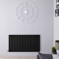 Radiateur design électrique horizontal - Noir - 63, 5 cm x 118 cm x 5, 6 cm - Vitality