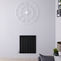 Radiateur design électrique horizontal - Noir - 63, 5 cm x 59 cm x 5, 5 cm - Vitality