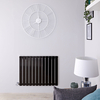 Radiateur design électrique horizontal - Noir - 63, 5 cm x 84 cm x 4, 6 cm - Delta