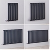 Radiateur design électrique horizontal – 63, 5 cm – Anthracite – Choix de largeurs - Delta