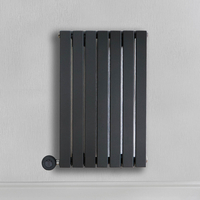 Radiateur design électrique horizontal – Anthracite – 63, 5 cm x 41, 3 cm – Avec thermostat intégré – Sur prise – Sloane – ECOSO par Hudson Reed