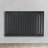 Radiateur design électrique horizontal – Anthracite – 63, 5 x 100 cm – Thermostat intelligent externe – Câblé – Sloane – ECOSO x Hudson Reed