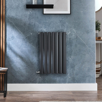 Radiateur design électrique horizontal – Anthracite – 63, 5 x 41, 3 cm - Avec thermostat wifi extrene - Câblé - Vitality – ECOSO x Hudson Reed