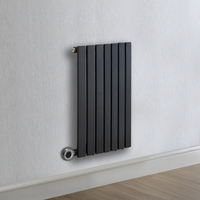 Radiateur design électrique horizontal – Anthracite – 63, 5 x 41, 3 cm – Avec thermostat wifi chromé – Sur prise – Sloane – ECOSO x Hudson Reed