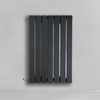 Radiateur design électrique horizontal – Anthracite – 63, 5 x 41, 3 cm – Avec thermostat wifi externe – Câblé – Sloane – ECOSO x Hudson Reed