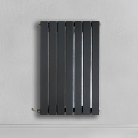 Radiateur design électrique horizontal – Anthracite – 63, 5 x 41, 3 cm – Avec thermostat wifi externe – Câblé – Sloane – ECOSO x Hudson Reed