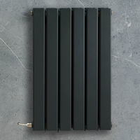 Radiateur design électrique horizontal – Anthracite – 63, 5 x 42 cm – 2 rangs – Avec thermostat wifi externe – Câblé – Delta – ECOSO x Hudson Reed