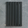Radiateur design électrique horizontal – Anthracite – 63, 5 x 42 cm – Avec thermostat wifi externe – Câblé – Delta – ECOSO x Hudson Reed