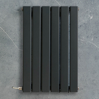 Radiateur design électrique horizontal – Anthracite – 63, 5 x 42 cm – Avec thermostat wifi externe – Câblé – Delta – ECOSO x Hudson Reed