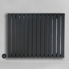 Radiateur design électrique horizontal – Anthracite – 63, 5 x 82, 6 cm – Avec thermostat intelligent – Sur prise – Sloane – ECOSO x Hudson Reed