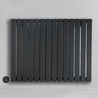 Radiateur design électrique horizontal – Anthracite – 63, 5 x 82, 6 cm – Avec thermostat intelligent – Sur prise – Sloane – ECOSO x Hudson Reed