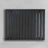 Radiateur design électrique horizontal – Anthracite – 63, 5 x 82, 6 cm – Avec thermostat wifi externe – Câblé – Sloane – ECOSO x Hudson Reed
