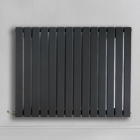 Radiateur design électrique horizontal – Anthracite – 63, 5 x 82, 6 cm – Avec thermostat wifi externe – Câblé – Sloane – ECOSO x Hudson Reed