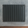 Radiateur design électrique horizontal – Anthracite – 63, 5 x 84 cm – Avec thermostat intelligent externe – Câblé – Delta – ECOSO x Hudson Reed