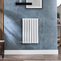 Radiateur design électrique horizontal – Blanc – 63, 5 cm x 41, 3 cm - Avec thermostat extrene - Câblé - Avec cache câble - Vitality – ECOSO par Hudson Reed