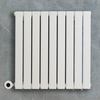 Radiateur design électrique horizontal – Blanc – 63, 5 cm x 63 cm – Avec thermostat intégré – Sur prise – Delta – ECOSO par Hudson Reed