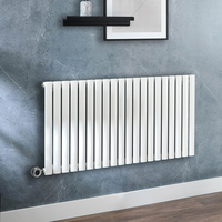 Radiateur design électrique horizontal – Blanc – 63, 5 x 118 cm - Avec thermostat connecté chromé - Câblé - Vitality – ECOSO x Hudson Reed