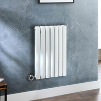 Radiateur design électrique horizontal – Blanc – 63, 5 x 41, 3 cm - 2 rangs - Avec thermostat wifi chromé - Sur prise - Vitality – ECOSO x Hudson Reed