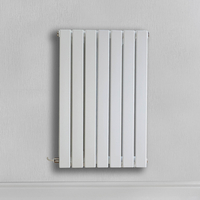 Radiateur design électrique horizontal – Blanc – 63, 5 x 41, 3 cm – Avec thermostat wifi externe – Câblé – Sloane – ECOSO x Hudson Reed