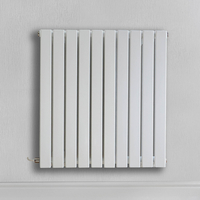 Radiateur design électrique horizontal – Blanc – 63, 5 x 59 cm – Avec thermostat wifi externe – Câblé – Sloane – ECOSO x Hudson Reed
