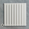 Radiateur design électrique horizontal – Blanc – 63, 5 x 63 cm – 2 rangs – Avec thermostat intelligent – Câblé – Delta – ECOSO x Hudson Reed