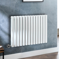 Radiateur design électrique horizontal – Blanc – 63, 5 x 82, 6 cm - 2 rangs - Thermostat intelligent chromé - Sur prise - Vitality – ECOSO x Hudson Reed