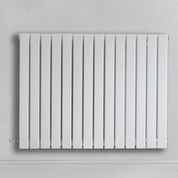 Radiateur design électrique horizontal – Blanc – 63, 5 x 82, 6 cm – Avec thermostat wifi externe – Câblé – Sloane – ECOSO x Hudson Reed