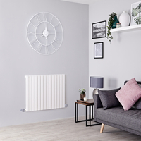 Radiateur Design Électrique Horizontal Blanc - 63, 5cm x 118cm x 5, 4cm - Sloane