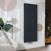 Radiateur design plat - 180 x 70 cm - Panneau vertical - Gris anthracite - Eau chaude - Hudson Reed Ria