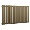 Radiateur design plat - 63, 5 x 119 cm - Acier bronze métallisé - Chauffage eau moderne - Mural - Hudson Reed