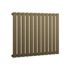 Radiateur design plat - 63, 5 x 84 cm - Acier bronze métallisé - Chauffage eau moderne - Mural - Hudson Reed