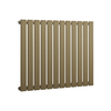 Radiateur design plat - 63, 5 x 84 cm - Acier or laiton métallisé - Chauffage eau moderne - Mural - Hudson Reed