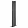 Radiateur design vertical - 175 x 30 cm - 600W - Acier gris anthracite - Rang simple - Eau chaude - Hudson Reed