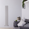 Radiateur design vertical - 178 cm x 23, 6 cm – Gris clair - Vitality