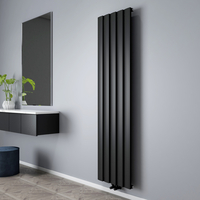 Radiateur design vertical - Aluminium noir - 180 x 47 cm - Design moderne - Aris - Hudson Reed