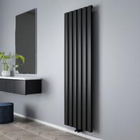 Radiateur design vertical - Aluminium noir - 180 x 56, 5 cm - Design moderne - Aris - Hudson Reed
