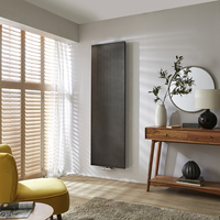 Radiateur design vertical - chauffage central - Moderne - Noir - 180 x 50 cm - Hudson Reed