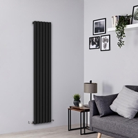 Radiateur design vertical - Noir - 178 cm x 35, 4 cm - Savy