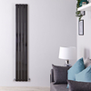 Radiateur Design Vertical - Noir - 178cm x 28cm x 6cm - 990 Watts - Delta