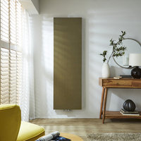 Radiateur design vertical - Panneau plat - 180 x 50 cm - Or doré - Eau chaude - Hudson Reed
