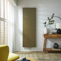 Radiateur design vertical - Panneau plat - 180 x 60 cm - Or doré - Eau chaude - Hudson Reed