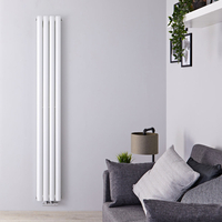 Radiateur design vertical – Raccordement central – 178 cm x 23, 6 cm – Blanc – Double rangs – Vitality Caldae
