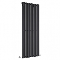 Radiateur design vertical – 175 cm x 64, 9 cm – Noir – Rang simple – Sterling Quinn