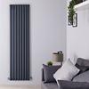 Radiateur design vertical – 178 cm x 47, 2 cm – Anthracite – Double rangs – Vitality